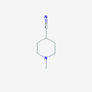 1-Methylpiperidine-4-carbonitrile chemical structure (CAS 20691-92-3)