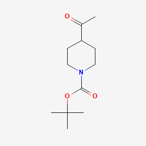 tert-Butyl 4-acetylpiperidine-1-carboxylate chemical structure (CAS 206989-61-9)
