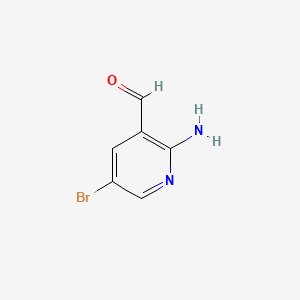 2-Amino-5-bromonicotinaldehyde chemical structure (CAS 206997-15-1)