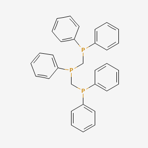 ((Phenylphosphanediyl)bis(methylene))bis(diphenylphosphane) chemical structure (CAS 2071-24-1)