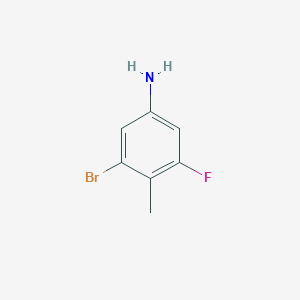 3-Bromo-5-fluoro-4-methylaniline chemical structure (CAS 207110-35-8)