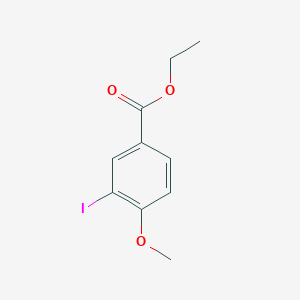 Ethyl 3-iodo-4-methoxybenzoate chemical structure (CAS 207115-38-6)