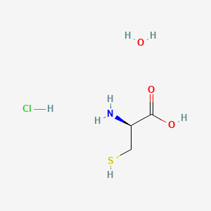 (S)-2-Amino-3-mercaptopropanoic acid hydrochloride hydrate chemical structure (CAS 207121-46-8)