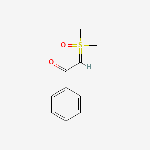 2-(Dimethyl(oxo)-l6-sulfaneylidene)-1-phenylethan-1-one chemical structure (CAS 20718-17-6)