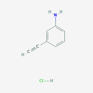 3-Ethynylaniline hydrochloride chemical structure (CAS 207226-02-6)