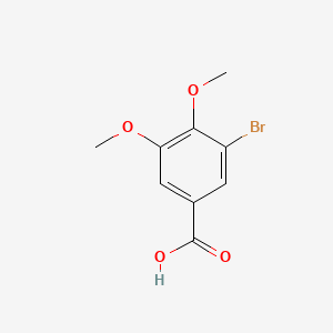 3-Bromo-4,5-dimethoxybenzoic acid chemical structure (CAS 20731-48-0)