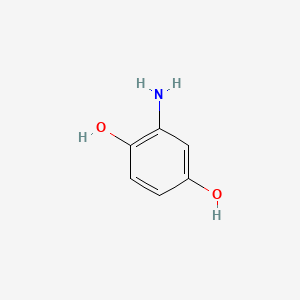 2-Aminobenzene-1,4-diol chemical structure (CAS 20734-68-3)