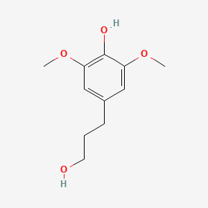 4-(3-Hydroxypropyl)-2,6-dimethoxyphenol chemical structure (CAS 20736-25-8)