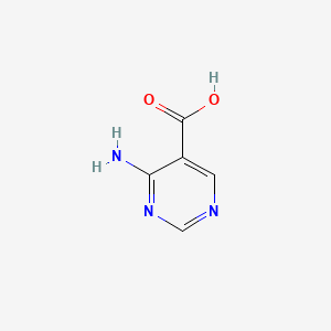 4-Aminopyrimidine-5-carboxylic acid chemical structure (CAS 20737-41-1)