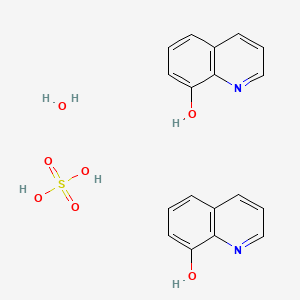 Quinolin-8-ol hemisulfate hemihydrate chemical structure (CAS 207386-91-2)