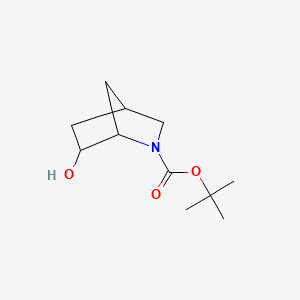 tert-Butyl 6-hydroxy-2-azabicyclo[2.2.1]heptane-2-carboxylate chemical structure (CAS 207405-59-2)
