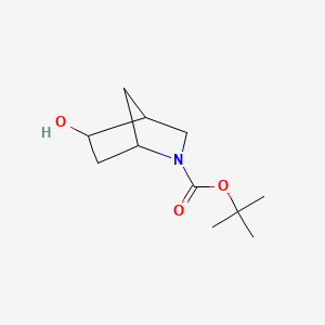 tert-Butyl 5-hydroxy-2-aza-bicyclo[2.2.1]heptane-2-carboxylate chemical structure (CAS 207405-60-5)