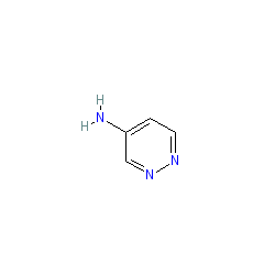 Pyridazin-4-amine chemical structure (CAS 20744-39-2)