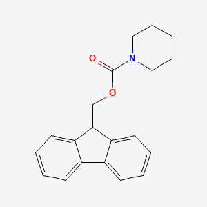 (9H-Fluoren-9-yl)methyl piperidine-1-carboxylate chemical structure (CAS 207558-19-8)