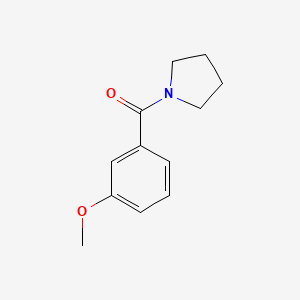 (3-Methoxyphenyl)(pyrrolidin-1-yl)methanone chemical structure (CAS 207558-39-2)