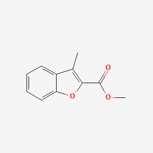 Methyl 3-methylbenzofuran-2-carboxylate chemical structure (CAS 2076-36-0)