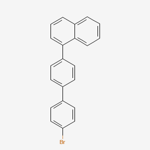 1-(4'-Bromo-[1,1'-biphenyl]-4-yl)naphthalene chemical structure (CAS 207612-71-3)