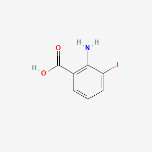 2-Amino-3-iodobenzoic acid chemical structure (CAS 20776-55-0)