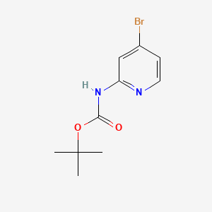 tert-Butyl (4-bromopyridin-2-yl)carbamate chemical structure (CAS 207799-10-8)