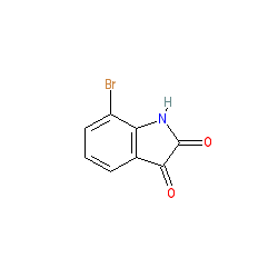 7-Bromoindoline-2,3-dione chemical structure (CAS 20780-74-9)
