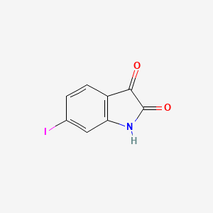 6-Iodoindoline-2,3-dione chemical structure (CAS 20780-77-2)
