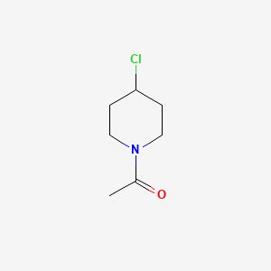 1-(4-Chloropiperidin-1-yl)ethanone chemical structure (CAS 207852-63-9)