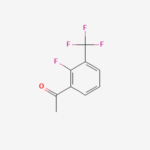 1-(2-Fluoro-3-(trifluoromethyl)phenyl)ethanone chemical structure (CAS 207853-63-2)