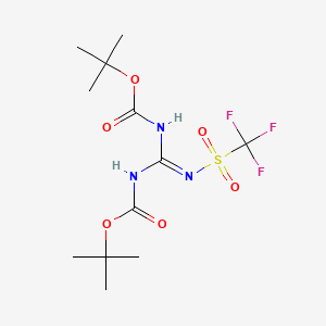 1,3-Di-Boc-2-(trifluoromethylsulfonyl)guanidine chemical structure (CAS 207857-15-6)