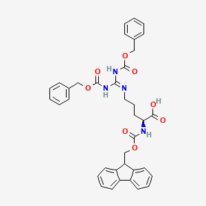 Fmoc-Arg(Z)2-OH chemical structure (CAS 207857-35-0)