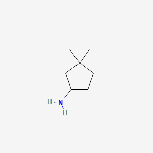3,3-Dimethylcyclopentan-1-amine chemical structure (CAS 207907-68-4)