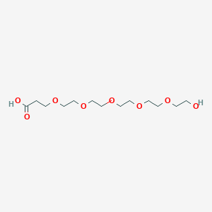1-Hydroxy-3,6,9,12,15-pentaoxaoctadecan-18-oic acid chemical structure (CAS 2079768-50-4)