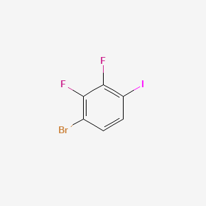 1-Bromo-2,3-difluoro-4-iodobenzene chemical structure (CAS 207989-04-6)