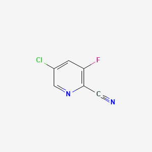 5-Chloro-3-fluoropicolinonitrile chemical structure (CAS 207994-11-4)