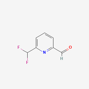 6-(Difluoromethyl)picolinaldehyde chemical structure (CAS 208111-30-2)