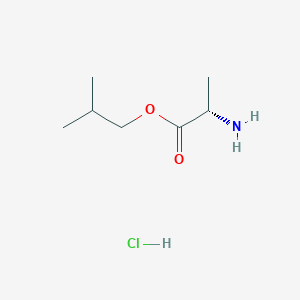 2-Methylpropyl (2S)-2-aminopropanoate hydrochloride chemical structure (CAS 208117-11-7)