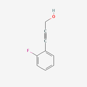 3-(2-Fluorophenyl)prop-2-yn-1-ol chemical structure (CAS 208183-93-1)
