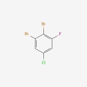 1,2-Dibromo-5-chloro-3-fluorobenzene chemical structure (CAS 208186-78-1)
