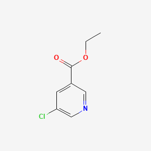 Ethyl 3-chloro-5-pyridinecarboxylate chemical structure (CAS 20825-98-3)