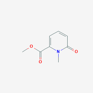 Methyl 1-methyl-6-oxo-1,6-dihydropyridine-2-carboxylate chemical structure (CAS 20845-22-1)