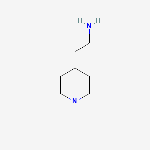 2-(1-Methylpiperidin-4-yl)ethanamine chemical structure (CAS 20845-38-9)