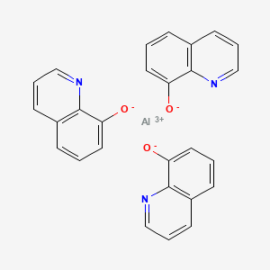 Aluminum triquinolin-8-olate chemical structure (CAS 2085-33-8)