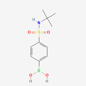 (4-(N-(tert-Butyl)sulfamoyl)phenyl)boronic acid chemical structure (CAS 208516-15-8)