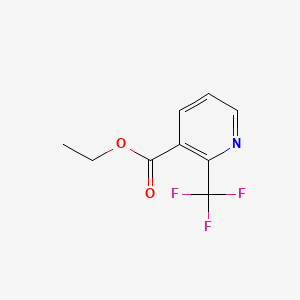 Ethyl 2-(trifluoromethyl)nicotinate chemical structure (CAS 208517-35-5)