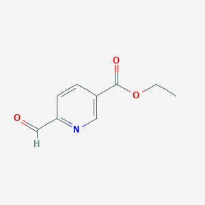 Ethyl 6-formylnicotinate chemical structure (CAS 20857-31-2)