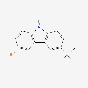 3-Bromo-6-(tert-butyl)-9H-carbazole chemical structure (CAS 2085718-62-1)
