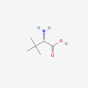 (S)-2-Amino-3,3-dimethylbutanoic acid chemical structure (CAS 20859-02-3)