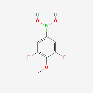 (3,5-Difluoro-4-methoxyphenyl)boronic acid chemical structure (CAS 208641-98-9)