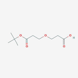 3-(3-(tert-Butoxy)-3-oxopropoxy)propanoic acid chemical structure (CAS 2086689-08-7)