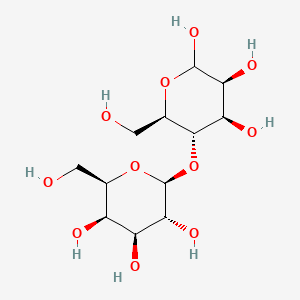 (3S,4R,5S,6R)-6-(Hydroxymethyl)-5-(((2S,3R,4S,5R,6R)-3,4,5-trihydroxy-6-(hydroxymethyl)tetrahydro-2H-pyran-2-yl)oxy)tetrahydro-2H-pyran-2,3,4-triol chemical structure (CAS 20869-27-6)