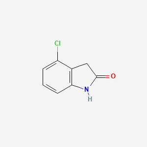 4-Chloroindolin-2-one chemical structure (CAS 20870-77-3)